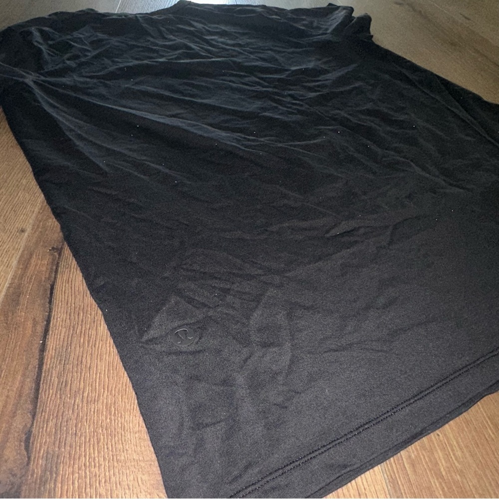 LULULEMON Mens Classic Basic Black Short Sleeve T Shirt Athletic Size Small